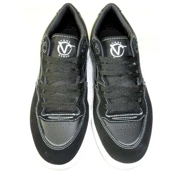 Vans Men's Rowan Zorilla 2 Black White Suede Leather Skate Shoes size 12 NIB - Picture 3 of 5